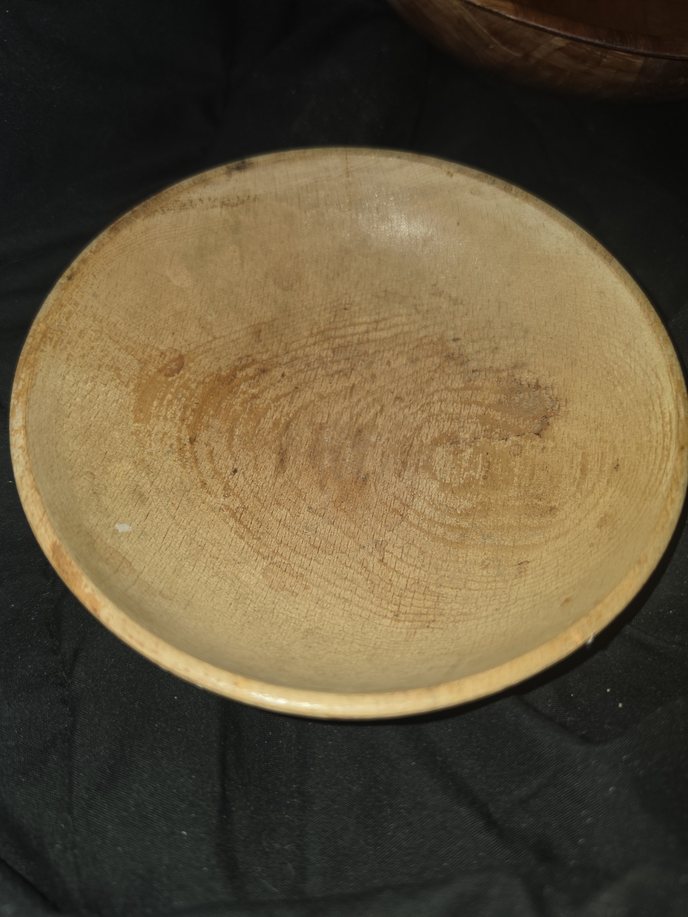Handcrafted Wooden Serving Bowl in Warm Natural Wood